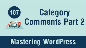 Mastering WordPress in Arabic #107 - Widget - Category Comments Count Part 2