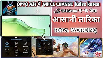 OPPO A31 FREE FIRE VOICE CHANGE KAISE KARE RAISTART #video #freefire #raistar