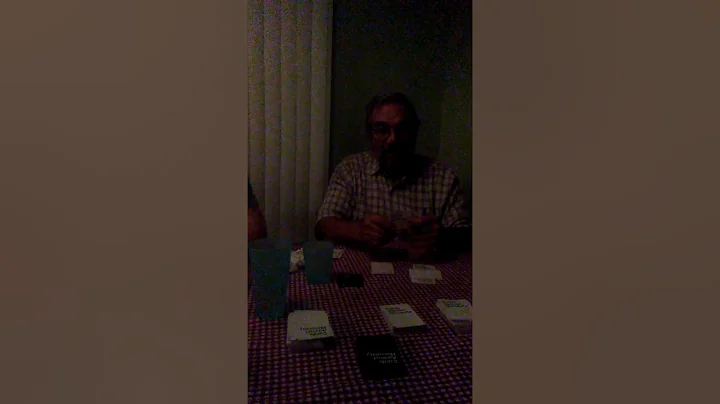 Grandpa playing cards against humanity!