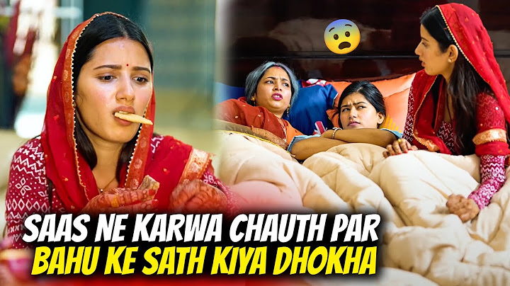 Saas Ne Karwa Chauth par Bahu ke Sath kiya Dhokha 😨