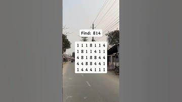 Observation Visual Test: 5 Seconds For You To Spot 814. Try Your Skills!  #search #puzzle #shorts