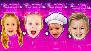 🔴Tiles Hop - Like Nastya 🆚 Diana And Roma 🆚 Vlad And Niki 🆚 Blippi Battle And More