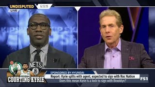 Undisputed | Skip and Shannon REACT to Kyrie splits with agent, expected to sign with Roc Nation