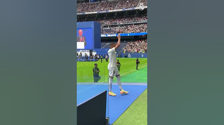 Réal Madrid : la présentation de Kylian Mbappé au Santiago Bernabéu.