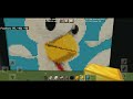 hen pixel art in Minecraft