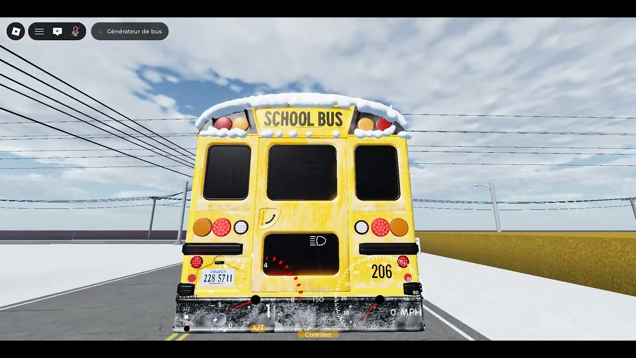Roblox 🌴 Bus scolaires VB 🚌 POW DRIVING A LONG ON A 2021 IC CE INTERNATIONAL 