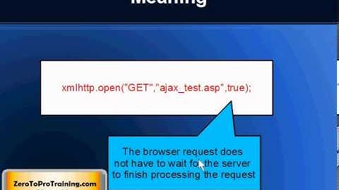 AJAX Training - Part 10  -  Asynchronous Concept