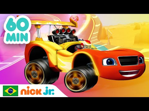 Blaze e os Monster Machines | 1 HORA de corridas ÉPICAS! | Nick Jr. em Português