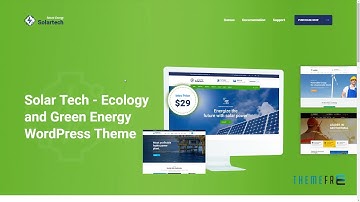 Solar Tech - Alternative and Renewable Energy WordPress Theme