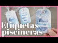 👙 ETIQUETAS para bolsa de PLAYA o PISCINA con EMBOSSING y con TU TIENDA CREATIVA y Sami Garra [CO]