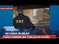 Polícia apreende uma tonelada de cocaína em carga de melão | Brasil Urgente