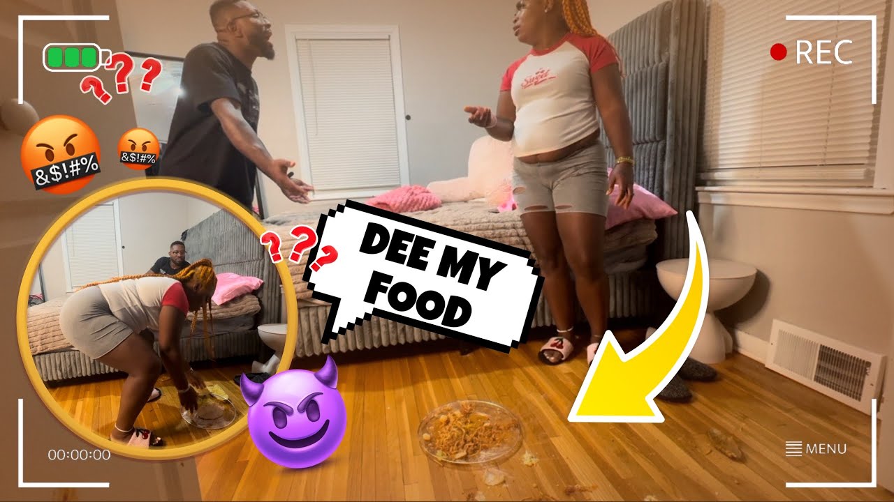 БРОСАЮ ЕДУ МОЕГО РАЗОЗЛЕННОГО ЖЕНИХА НА ПОЛ, ЧТОБЫ ПОСМОТРЕТЬ НА ЕГО РЕАКЦИЮ!! *ОН ПЕРЕВЕРНУЛСЯ* ...