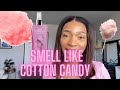 COTTON CANDY HYGIENE ROUTINE / TREE HUT COTTON CANDY SUGAR SCRUB / VALLIVON