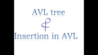 AVL tree and insertion