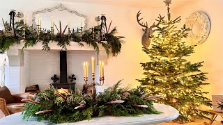 NATURAL CHRISTMAS DECOR IDEAS ~ LIVING ROOM ~ Christmas Decorating Ep4