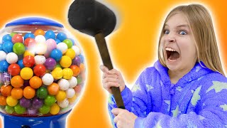 amelia and avelina get sweets and a giant gumball machine funny stories for kids