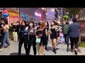 [4K]Seoul Walk-Gangnam Hot Friday Night, let's walk together Garosu-gil,Sinsa-dong. 4K Seoul Korea