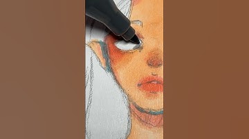 coloring with alcohol  markers ❤️ #shorts #creative #art