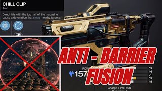 ANTI Barrier FUSION Rifle Rounds: This Fusion DESTROYS Champions (CHILL CLIP) Riptide - Destiny 2