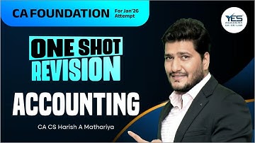 CA Foundation Accounting INVENTORY | ONE SHOT Revision Jan 2026 Exam | CA CS Harish A Mathariya