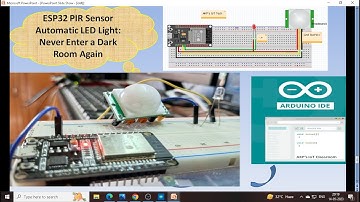 PIR Motion Sensor With ESP32  : Motion Activated LED in simple steps