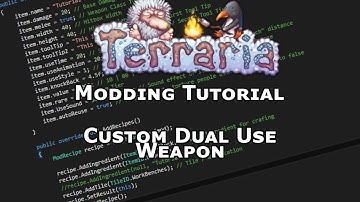 OUTDATED! - Terraria Modding Tutorial - Custom Dual Use Weapon - tModLoader 0.10
