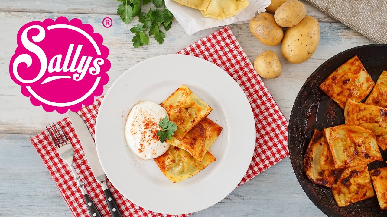 Wurzige Maultaschen Mit Kartoffelfullung Vegetarisch Sallys Welt Youtube