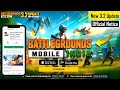 Bgmi 32 update launch on play store  bgmi 32 update trailer  how to get 32 update in bgmi