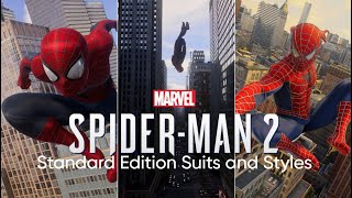 All Suits and Styles for Peter and Miles - Marvel's Spider-Man 2 (Standard Edition) PS5