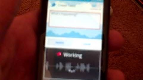 Android Voice Recognition in Twitter for Android