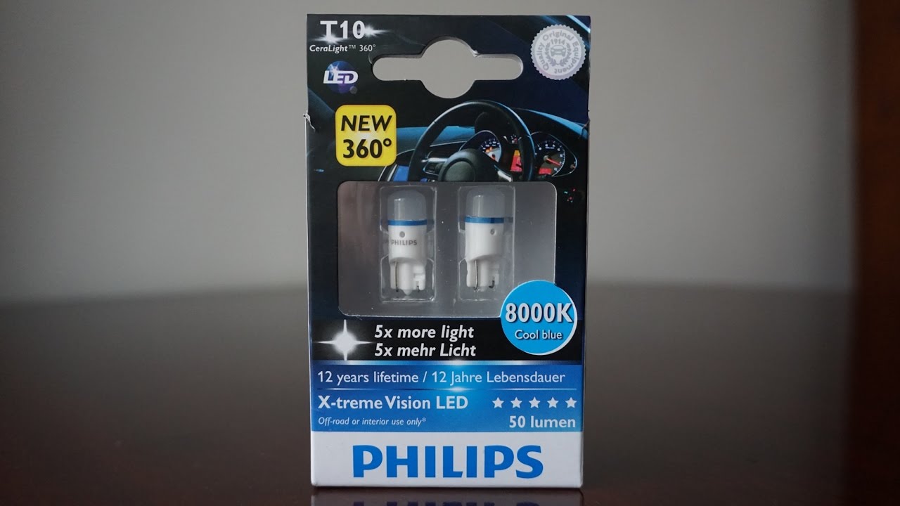 Philips LED T10 8000k -