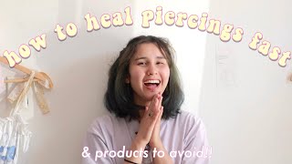 HEALING 101 | best piercing aftercare for fast healing 🍀 screenshot 2