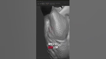 Why I Use The Rake Brush... #zbrush #anatomy #sculpting