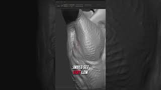 Why I Use The Rake Brush... #zbrush #anatomy #sculpting