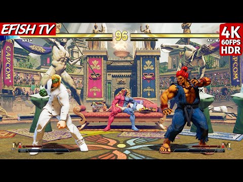 Nash vs Akuma (Hardest AI) - Street Fighter V