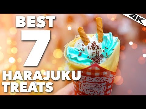 BEST 7 Harajuku Sweets - Tokyo Street Food Snacks | Harajuku, Tokyo [4K]