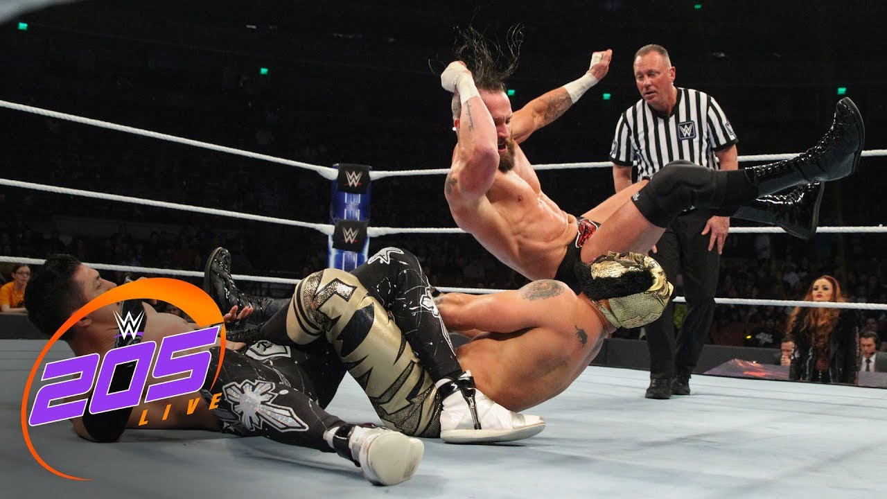 The Lucha House Party vs. Mike Kanellis  TJP  Tornado Tag Team Match: WWE 205 Live, Dec. 5 