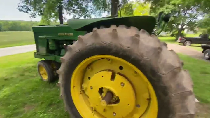 John Deere 70 Diesel Pulls IH Model 60 Plow