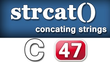 strcat String Concatenation Function in C Programming Language Video Tutorial