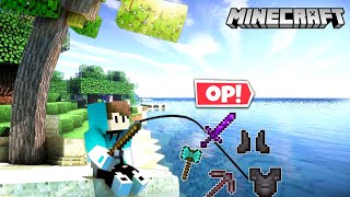 Minecraft But Fishing Drops OP Items Mod | Minecraft, But Fishing Drops OP Items | I Am Harkon