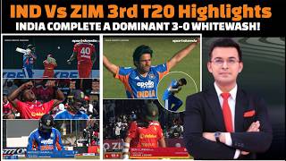 3rd T20 Ind Vs Zim Full Highlights / INDIA COMPLETE A DOMINANT 3-0 WHITEWASH!