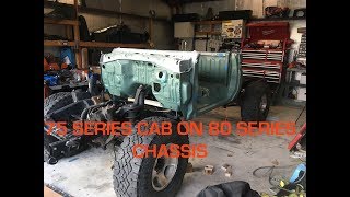 75 SERIES LAND CRUISER BUILD  - PART 10 - TEST FITTING CAB ON FRAME by JUST ANOTHER LAND CRUISER 5,082 views 5 years ago 8 minutes, 59 seconds