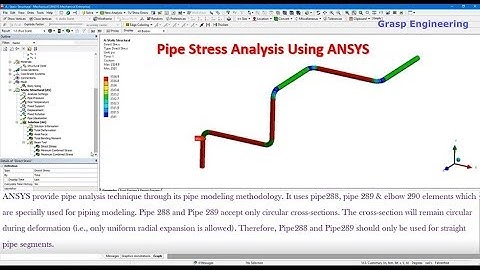 Pipe Stress Analysis using ANSYS