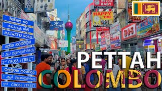 Pettah Market Colombo, Srilanka 2024 | Fort Station | Virtual walking Tour | 4K 🇱🇰