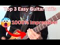 Top 3 Beginner Guitar Riffs + TABs