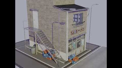 Old Japanese Ramen Shop 3D model | 古いラーメン屋 3D