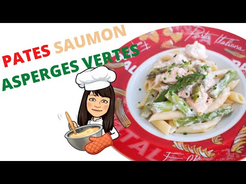 Vidéo: Pâtes Aux Asperges Et Saumon