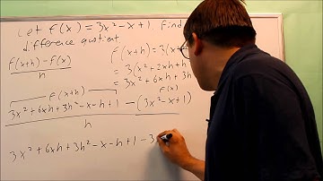 Finding the Difference Quotient  Ex 2