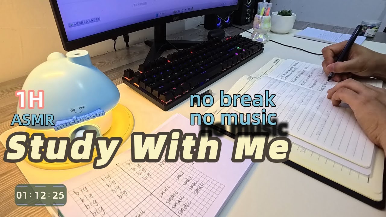 Asmr Study Organizing Notes & Studying with ASMR ยท Quiet 1 Hour Study Session for ...