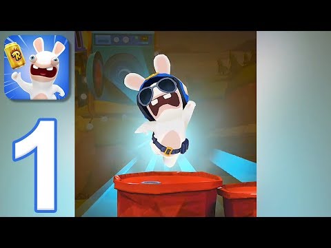 Rabbids Crazy Rush - Gameplay Walkthrough Part 1 - Levels 1-10 (iOS, Android)